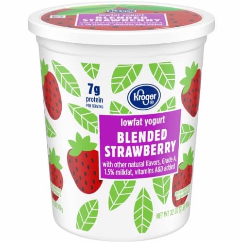 Kroger Strawberry Low Fat Yogurt Tub