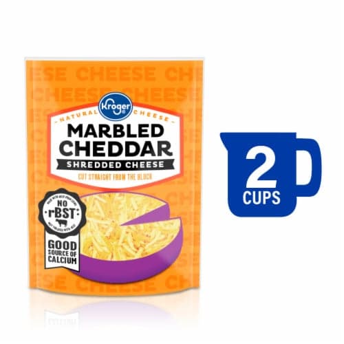 Kroger Marbled Cheddar Shredded Cheese