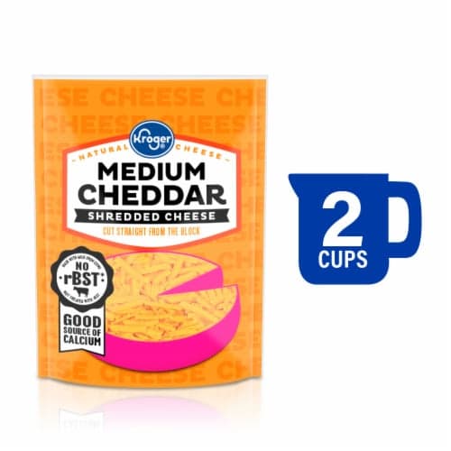 Kroger Medium Cheddar Shredded Cheese