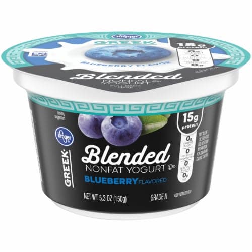 Kroger Blended Blueberry Flavor Nonfat Greek Yogurt