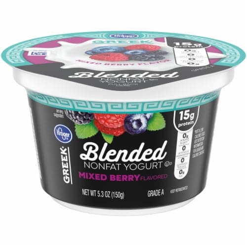 Kroger Mixed Berry Blended Nonfat Greek Yogurt