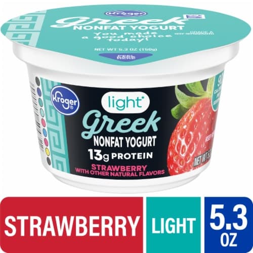 Kroger Strawberry Nonfat Greek Yogurt