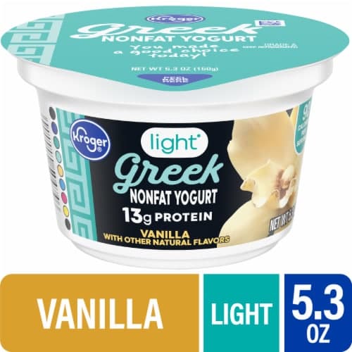 Kroger Vanilla Light Nonfat Greek Yogurt