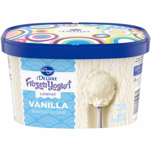 Kroger Deluxe Low Fat Vanilla  Yogurt Tub