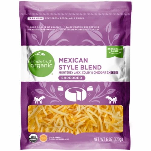 Simple Truth Organic Mexican Style Blend Finely Shredded Cheese