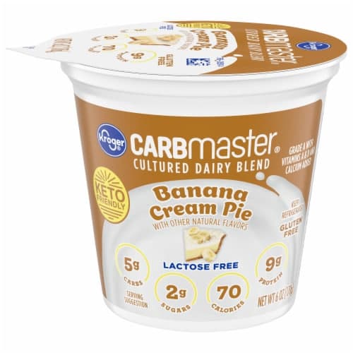 Kroger Carbmaster Banana Cream Lowfat Yogurt