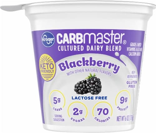 Kroger Carbmaster Blackberry Lowfat Yogurt