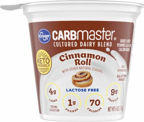 Kroger Carbmaster Cinnamon Roll Lowfat Yogurt