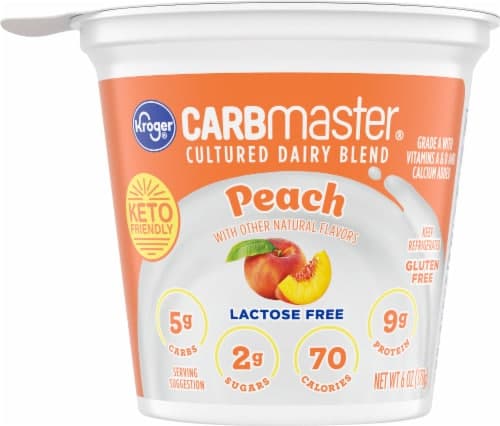 Kroger Carbmaster Peach Lowfat Yogurt
