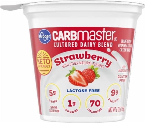 Kroger Carbmaster Strawberry Low Fat Yogurt