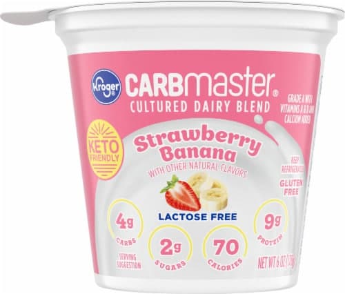 Kroger Carbmaster Strawberry Banana Lowfat Yogurt