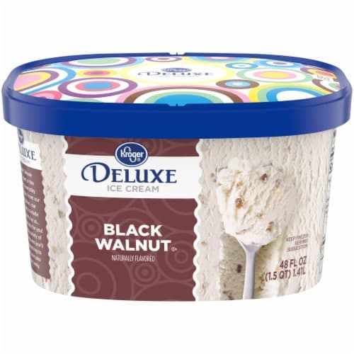 Kroger Deluxe Black Walnut Ice Cream