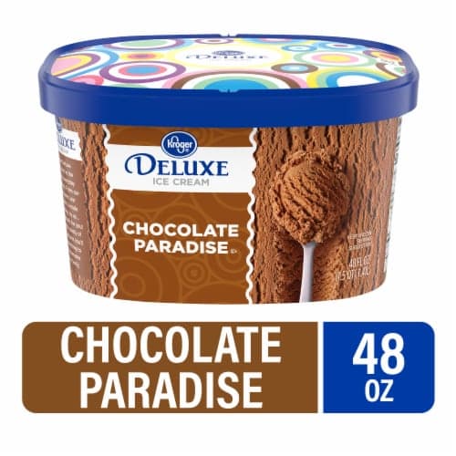 Kroger Deluxe Chocolate Paradise Ice Cream Tub
