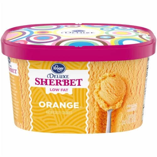 Kroger Deluxe Low Fat Orange Sherbet