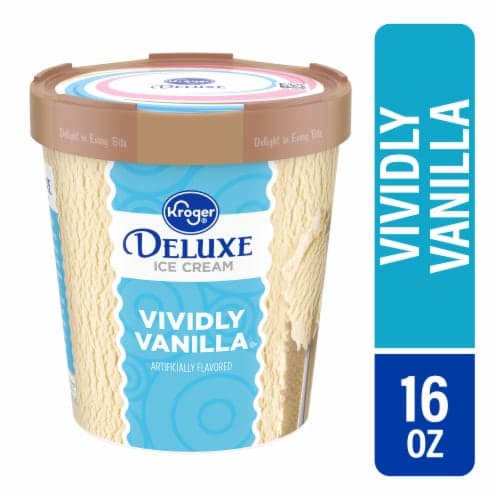 Kroger Deluxe Vividly Vanilla Ice Cream