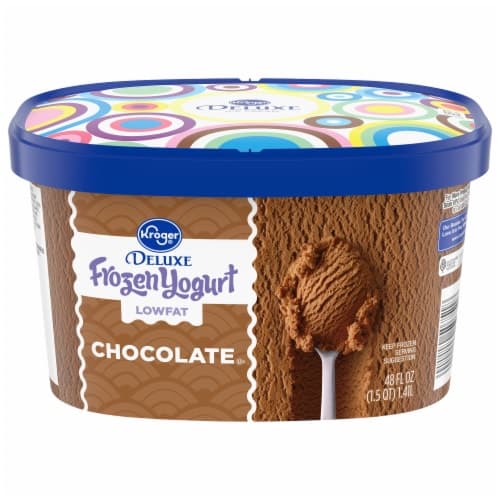 Kroger Deluxe Low Fat Chocolate  Yogurt Tub