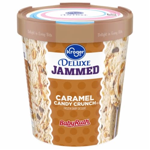 Kroger Jammed Babyruth Caramel Candy Crunch Flavored  Dairy Dessert