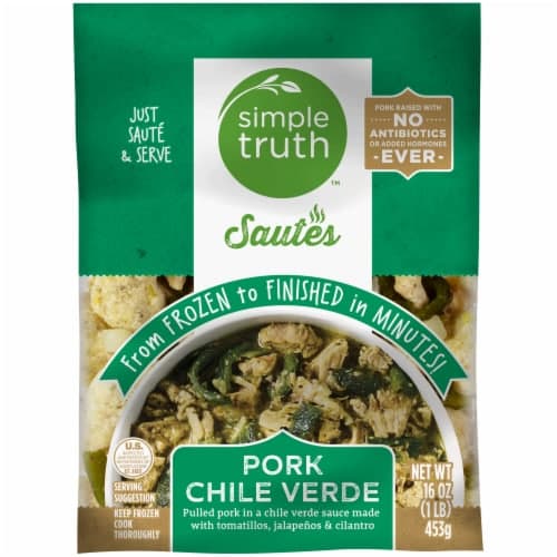 Simple Truth Sautes Pork Chile Verde  Meal