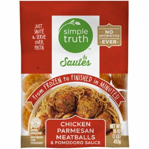 Simple Truth Sautes Chicken Parmesan Meatballs Pomodoro
