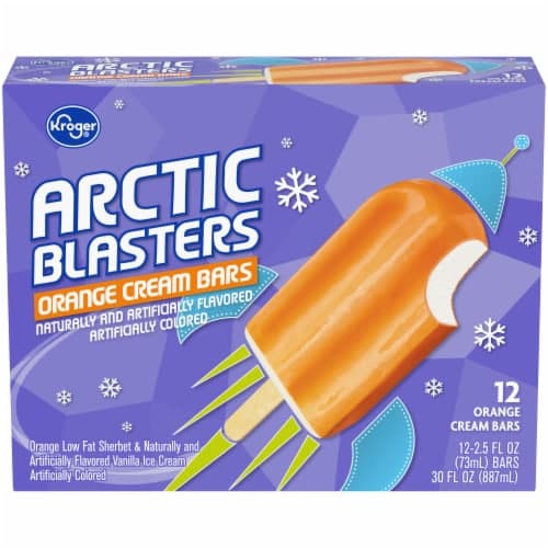 Kroger Arctic Blasters Orange Cream Bars