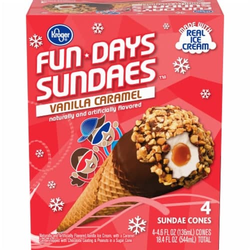 Kroger Fun Daze Sundaes Vanilla Caramel