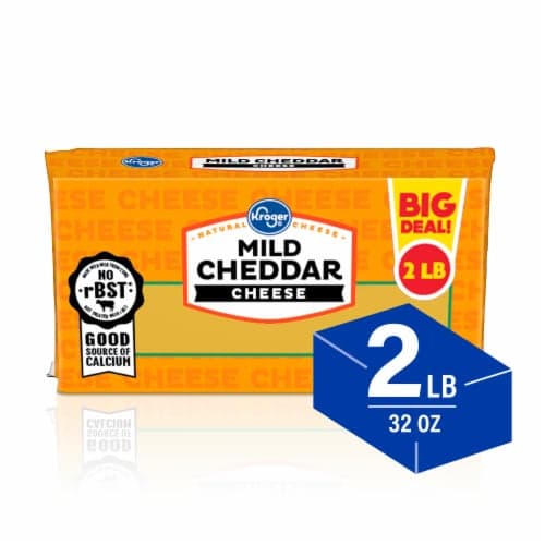 Kroger Mild Cheddar Block Cheese Big Deal!