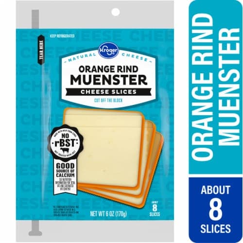 Kroger Orange Rind Muenster Sliced Cheese