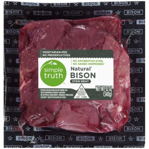 Simple Truth Natural Bison Stew Meat