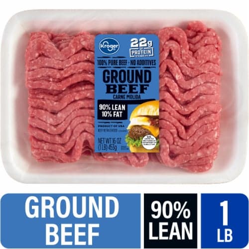 Kroger Ground Beef 90/