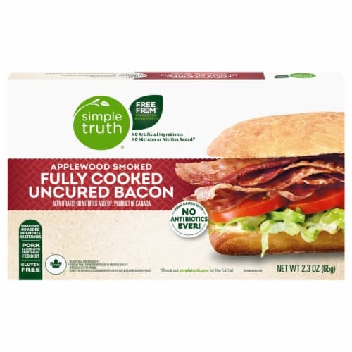 Simple Truth Fully Cooked Uncured Applewood Smoked Bacon