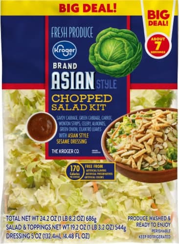 Kroger Asian Style Chopped Salad Kit Big Deal!