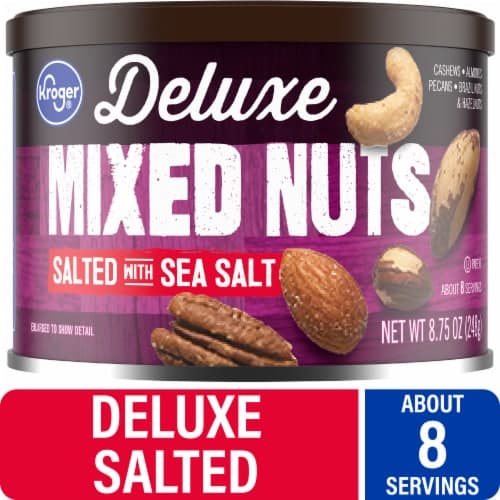 Kroger Deluxe Salted With Sea Salt Mixed Nuts