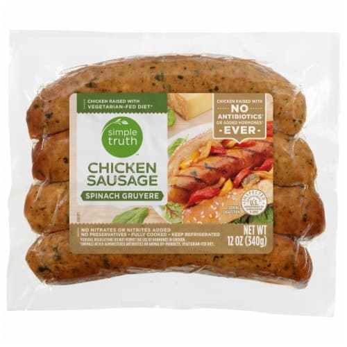 Simple Truth Spinach Gruyere Chicken Sausage