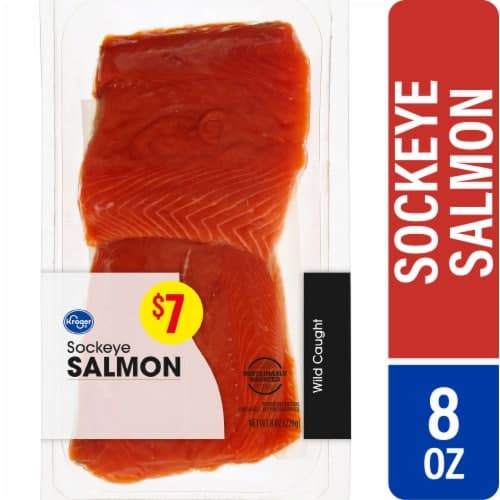 Kroger Wild Caught Sockeye Salmon Skin