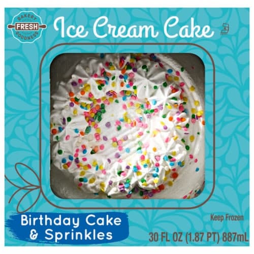 Bakery Fresh Goodness Birthday Cake And Sprinkles Ice Cream Cake