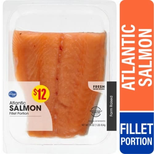Kroger Atlantic Salmon Half Fillet