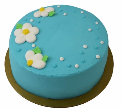 Bakery Fresh Goodness Marble Cake With Blue Buttercreme Icing