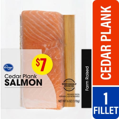 Kroger Cedar Plank Atlantic Salmon
