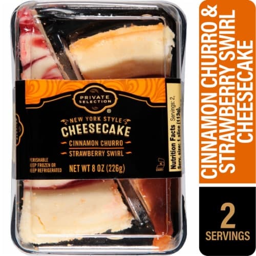 Private Selection Churro And Strawberry Swirl Cheesecake