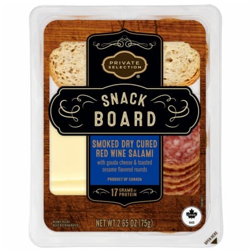 Private Selection Smoked Dry Cured Red Wine Salami Snack Board