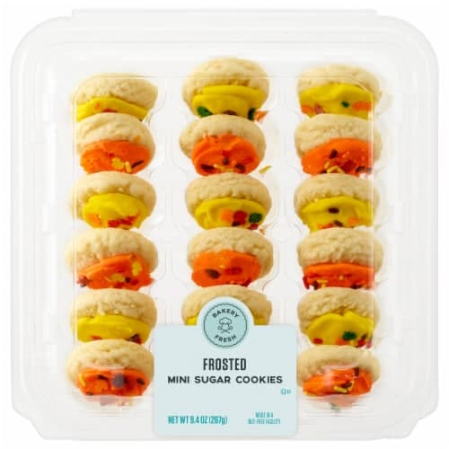 Bakery Fresh Goodness Harvest Orange & Yellow Mini Frosted Cookies