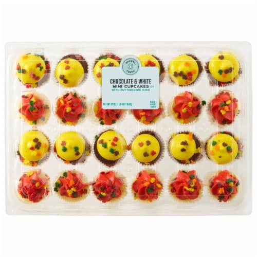 Bakery Fresh Goodness Mini Vanilla & Chocolate Fall Cupcakes