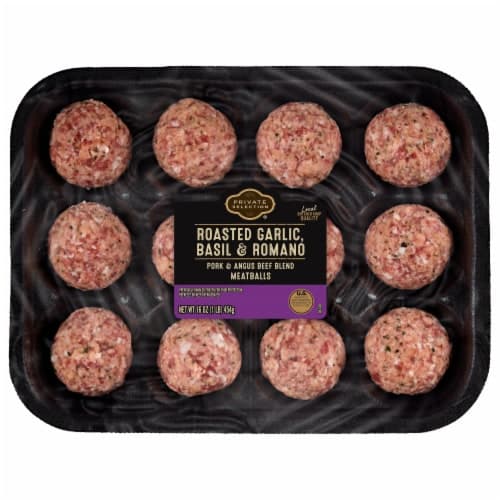 Private Selection Roasted Garlic Basil & Romano Meatballs