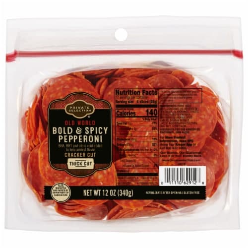 Private Selection Old World Bold & Spicy Pepperoni Cracker Cut