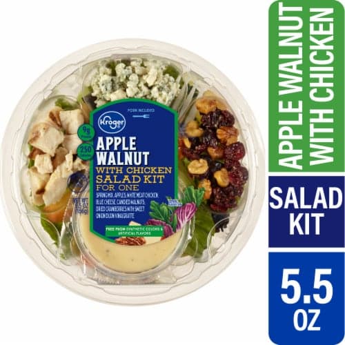 Kroger Apple Walnut With Chicken Salad Kit For One
