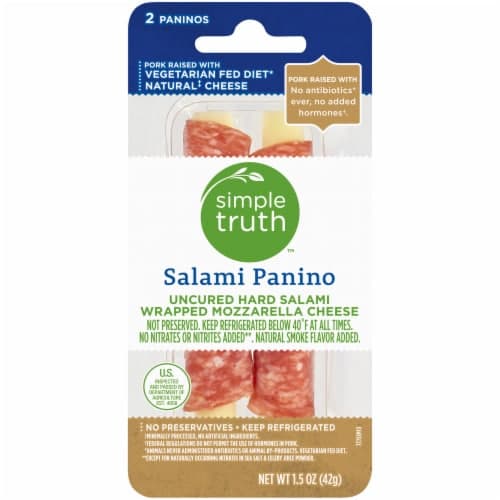 Simple Truth Hard Salami Wrapped Mozzarella Panino