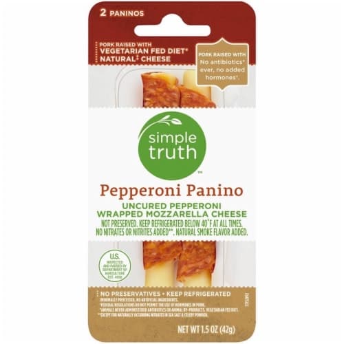 Simple Truth Uncured Pepperoni & Mozzarella Panino