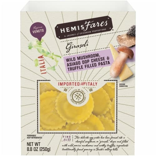 Hemisfares Mushroom Asiago Cheese & Truffle Filled Pasta