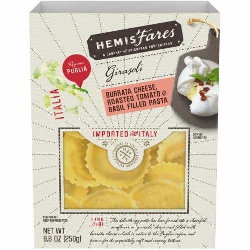 Hemisfares Burrata Cheese Roasted Tomato & Basil Filled Pasta