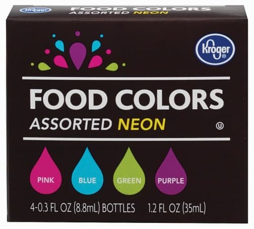 Kroger Assorted Neon Food Colors Kit